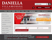 Tablet Screenshot of daniella.hu